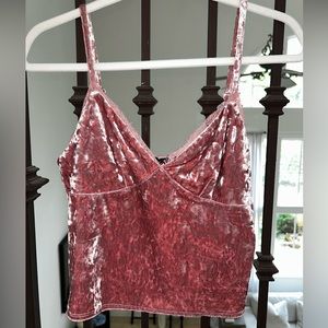 Dusty rose Velvet cami